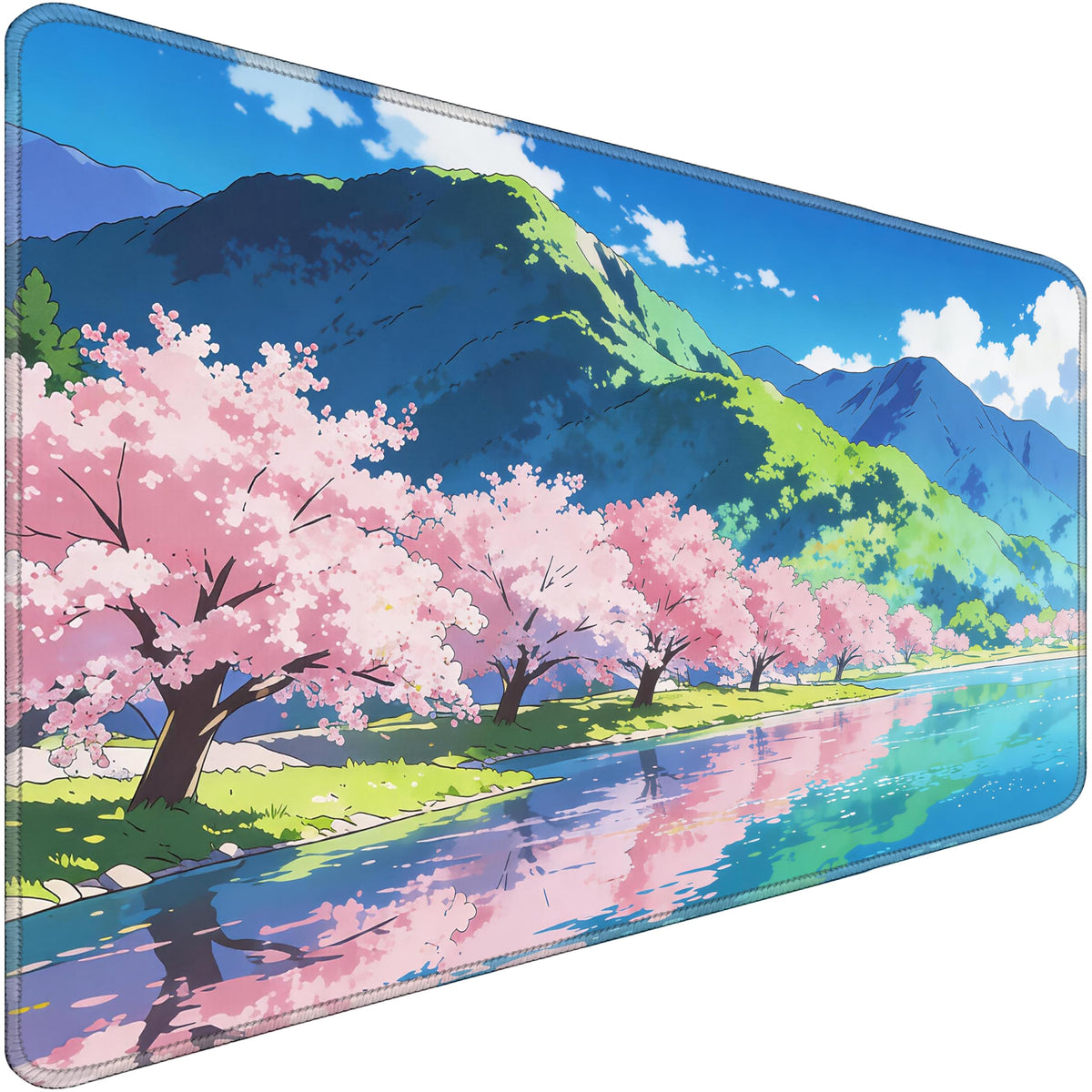 31.5" x 15.7" Waterproof Fabric Desk Pad Large Mouse Pad Office Game, Black