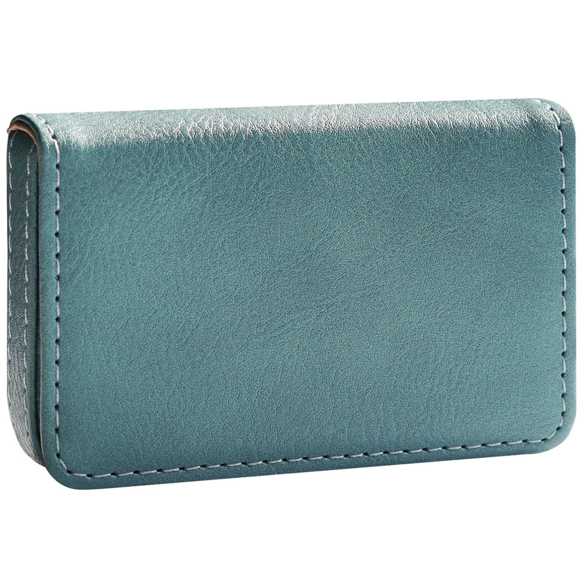 RFID Blocking Wallet - Minimalist Leather Business Credit Card Holder with Magnetic - Red