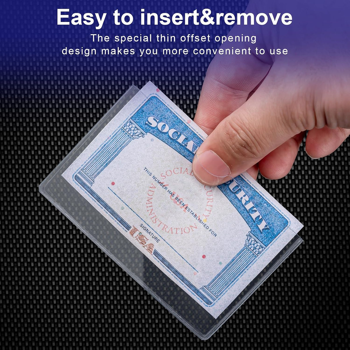 10 Pack Social Security Card Protector Medicare New Credit Card Holder,24 Mil Soft Clear Card for Waterproof SSN Card Protector，ID/Debit/Credit Card Covers Sleeve(10)