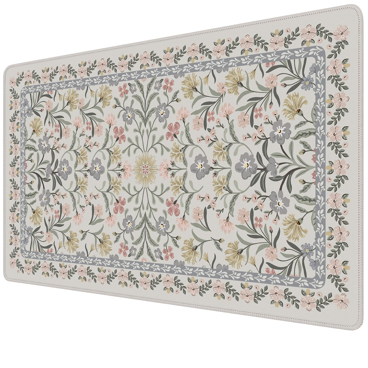 iCasso Desk Mat,Mouse Pad for Office Desk,35.4x15.7in,Pink Floral
