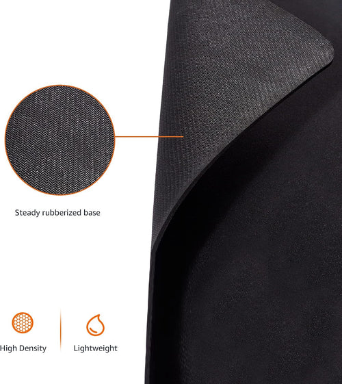 Amazon Basics Large Extended Computer Rectangular Mouse Pad, 16.7 x 35.7 inch, Black