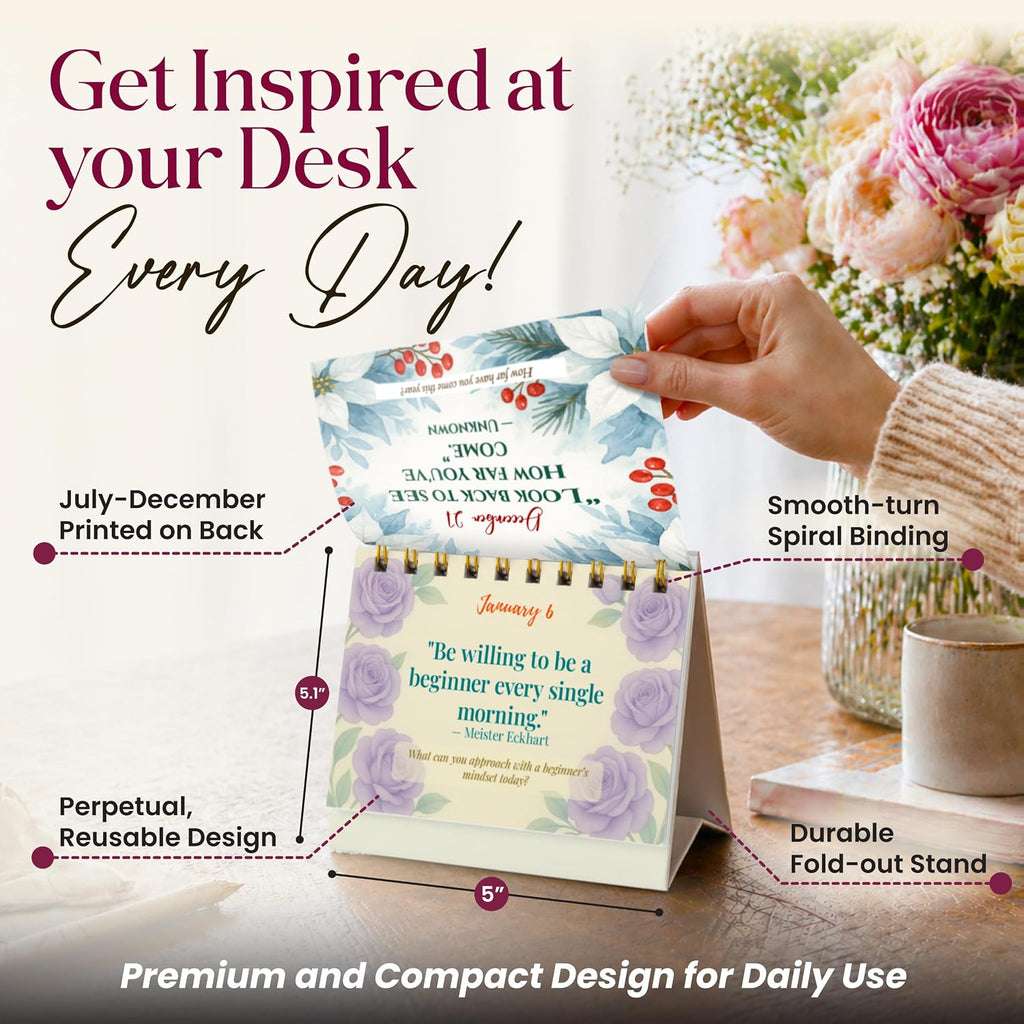 Flip Perpetual Calendar—365 Daily Positive Affirmations for Women
