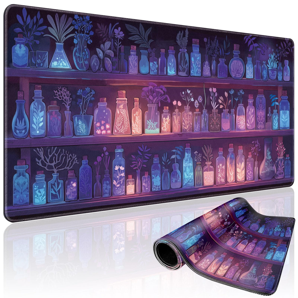 Mystical Gothic Library Large Gaming Mouse Pad Desk Mat 31.5x15.7