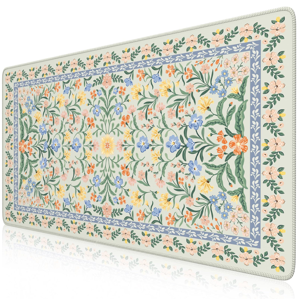 iCasso Desk Mat,Mouse Pad for Office Desk,35.4x15.7in,Pink Floral