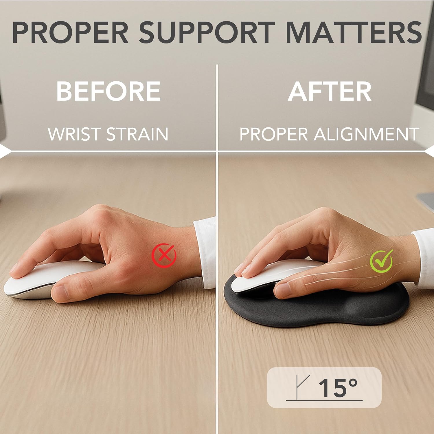 Mr. Pen- Ergonomic Mouse Pad with Wrist Rest