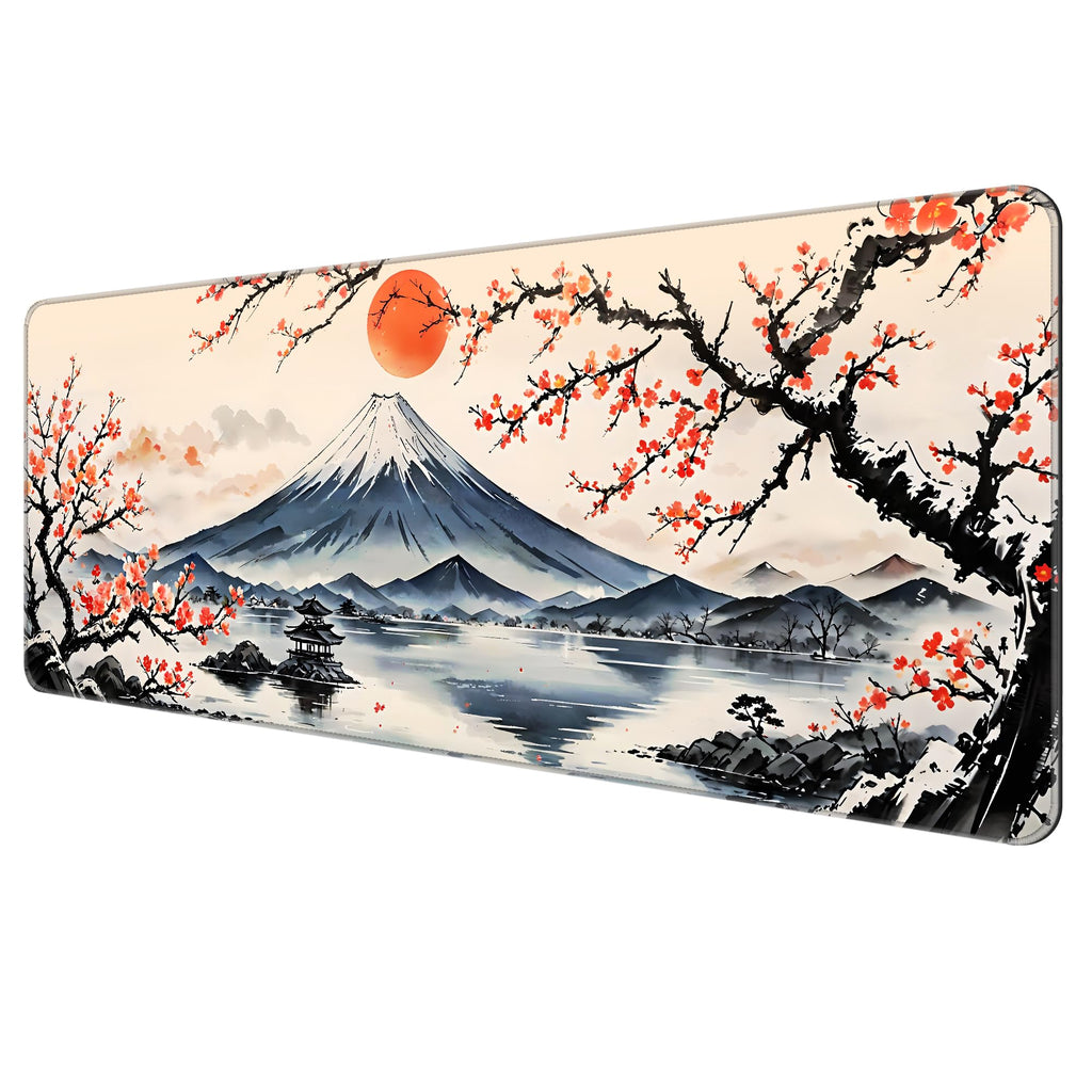 Large Thin Mouse Pad with Stitched Edges, Galaxy Space