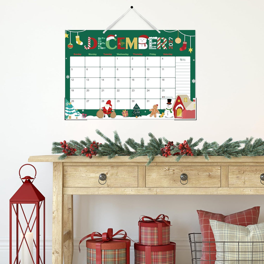Guasslee Desk Calendar 2026-2027, 19-Month School Year Calendar, 2026 Jun. - 2027 Dec, 17"x11.5" Large Monthly Desk Planner with Corner Protectors, Ample Blocks ＆ Notes for Home Office