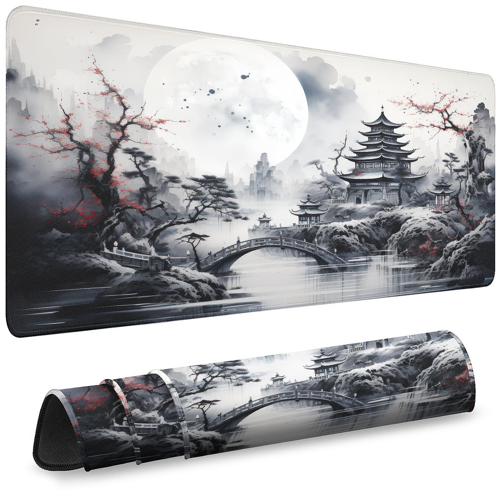 Mouse Pad Gaming - Desk Mat for Keyboard and Mouse - Large Mouse Pads for Desk, Gaming Mousepad with Non-Slip Base, Desks Pad (31.5" X 11.8") for Game, Office and Home