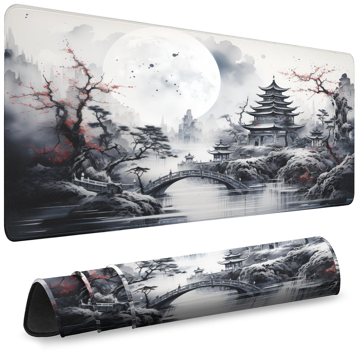 Mouse Pad Gaming - Desk Mat for Keyboard and Mouse - Large Mouse Pads for Desk, Gaming Mousepad with Non-Slip Base, Desks Pad (31.5" X 11.8") for Game, Office and Home