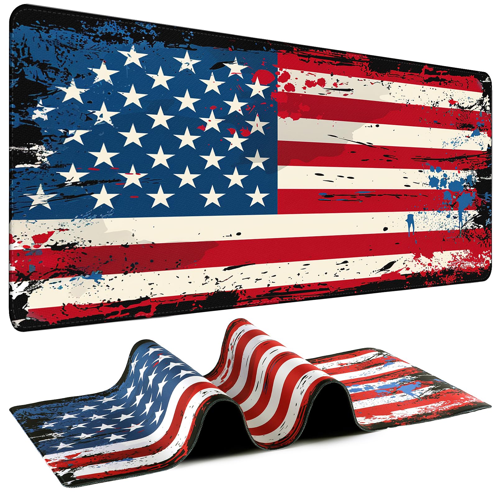 Mouse Pad Gaming - Desk Mat for Keyboard and Mouse - Large Mouse Pads for Desk, Gaming Mousepad with Non-Slip Base, Desks Pad (31.5" X 11.8") for Game, Office and Home