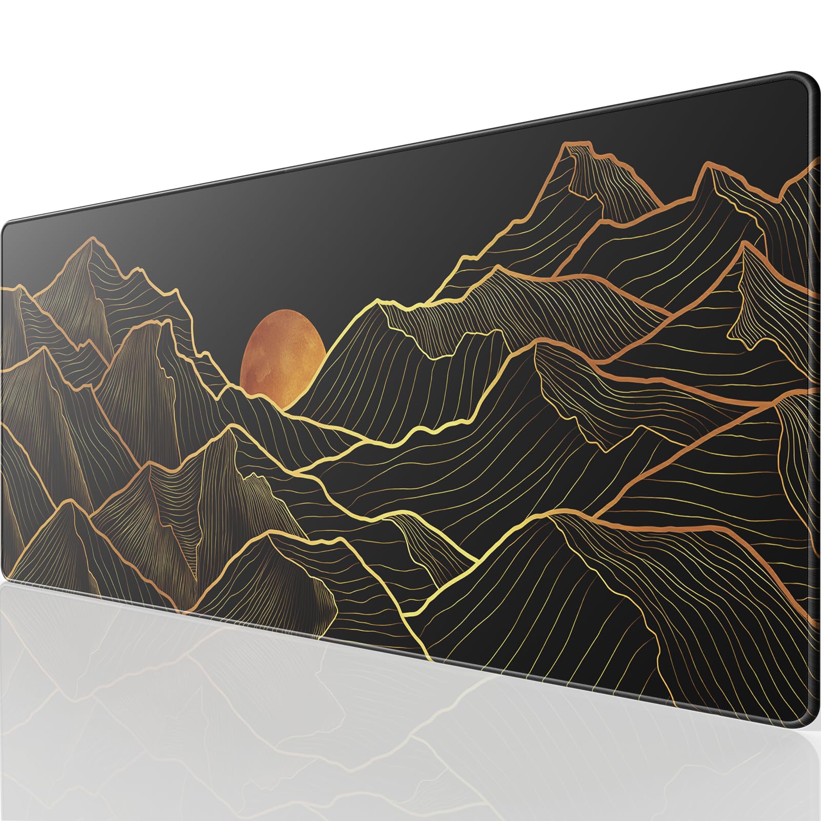 KTRIO Large Gaming Mouse Pad Desk Mat for Gamer, 31.5" x 15.7", Black, XXL