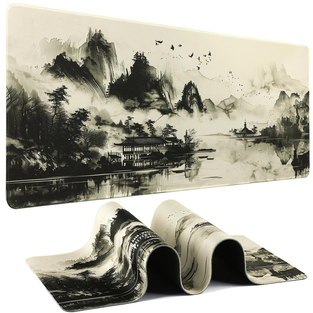 Mouse Pad Gaming - Desk Mat for Keyboard and Mouse - Large Mouse Pads for Desk, Gaming Mousepad with Non-Slip Base, Desks Pad (31.5" X 11.8") for Game, Office and Home