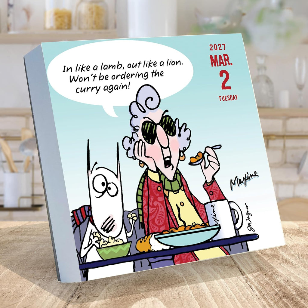 TF Publishing 2027 Maxine Daily Desktop Calendar - 5.25 in x 5.25 in