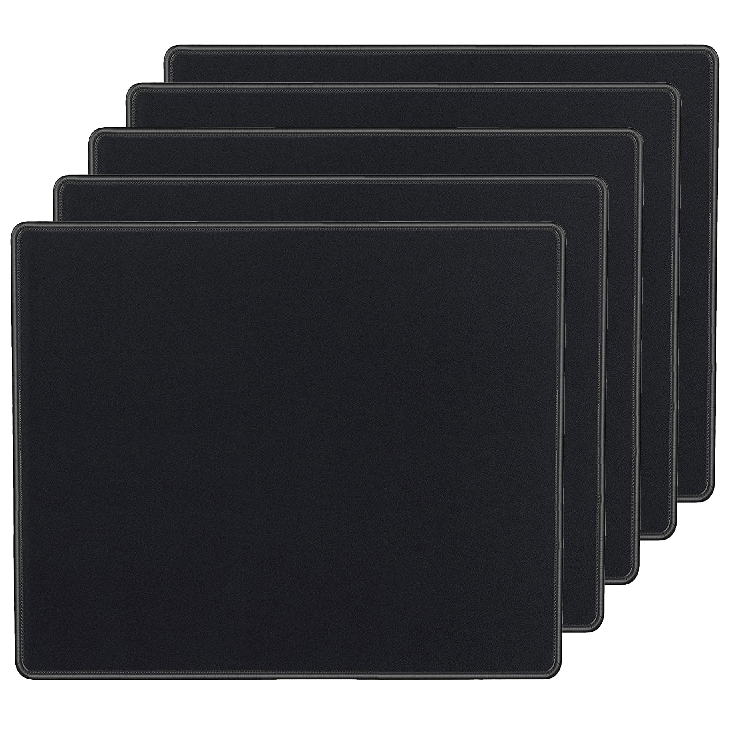 SaiTech IT 5 Pack 220x180x2mm Speed Type Gaming Mousepad, Black