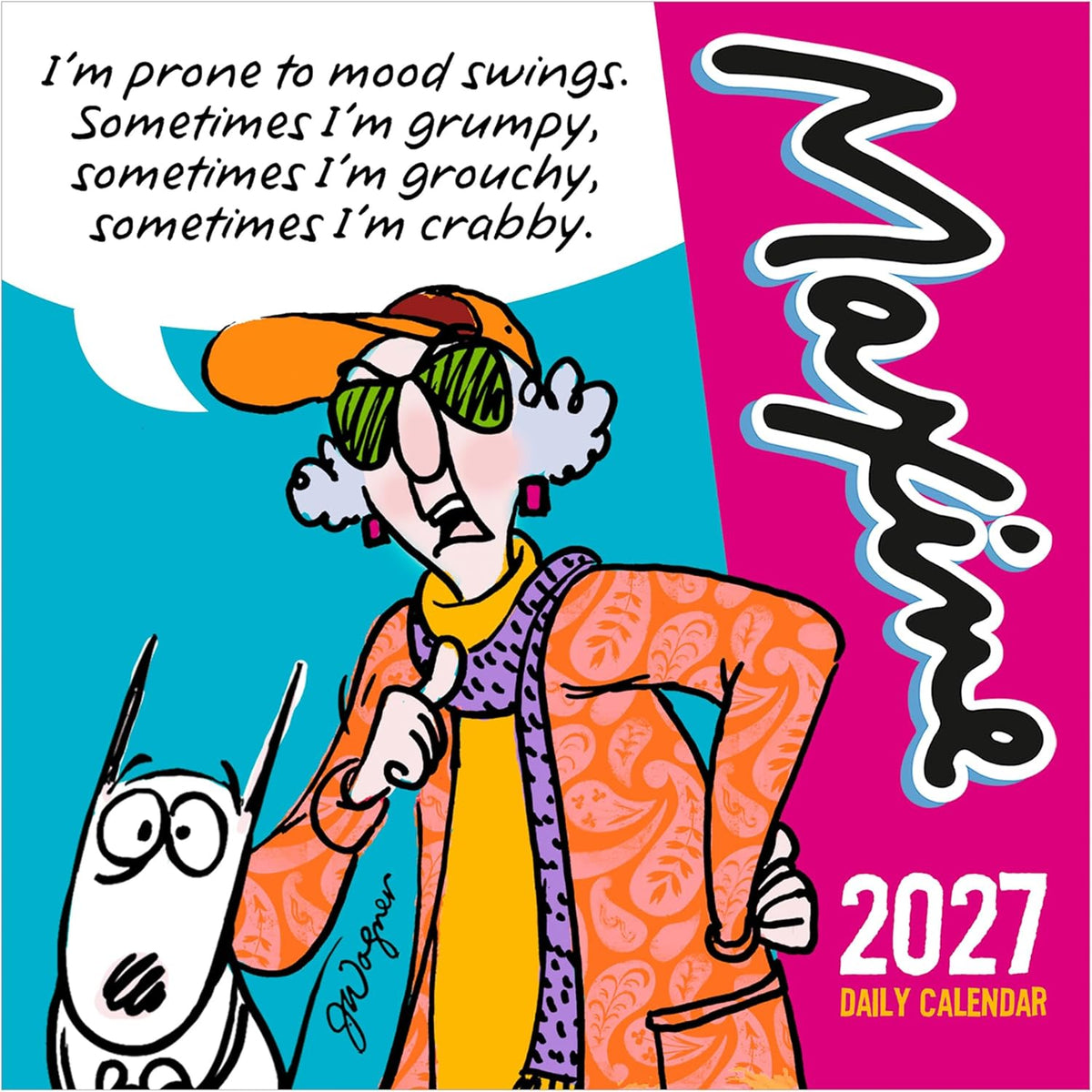 TF Publishing 2027 Maxine Daily Desktop Calendar - 5.25 in x 5.25 in