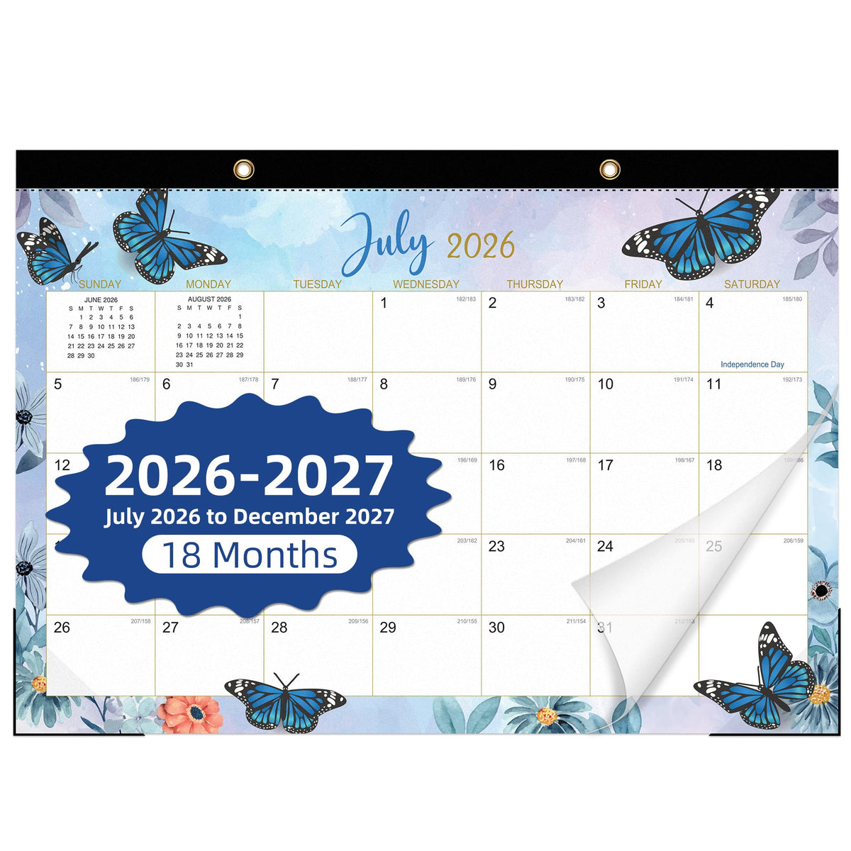 Tcamp Desk Calendar 2026-2027, Large Desktop/Wall Monthly Calendar