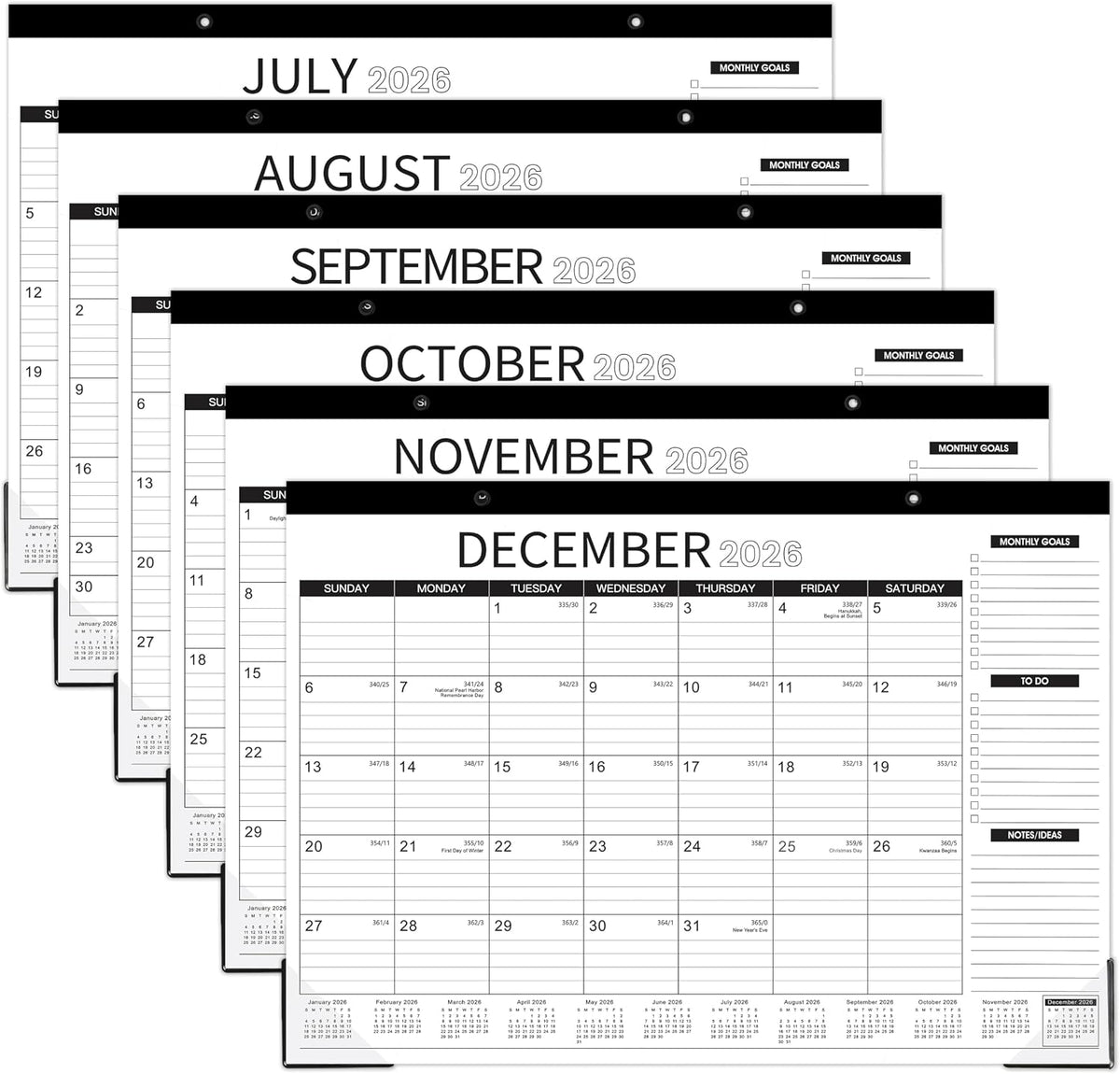 2027 Desk Calendar - Desk Calendar 2027, 18 Monthly 17" x 12"