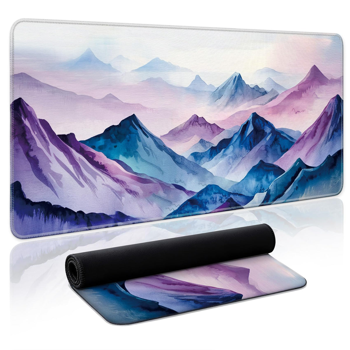 Aesthetic Desk Mat, Cute Enchanted Garden Desk Pad Protector for Work & Decor, 31.5" x 11.8", Pretty Non-Slip Extended Mouse Pad for Office or Home