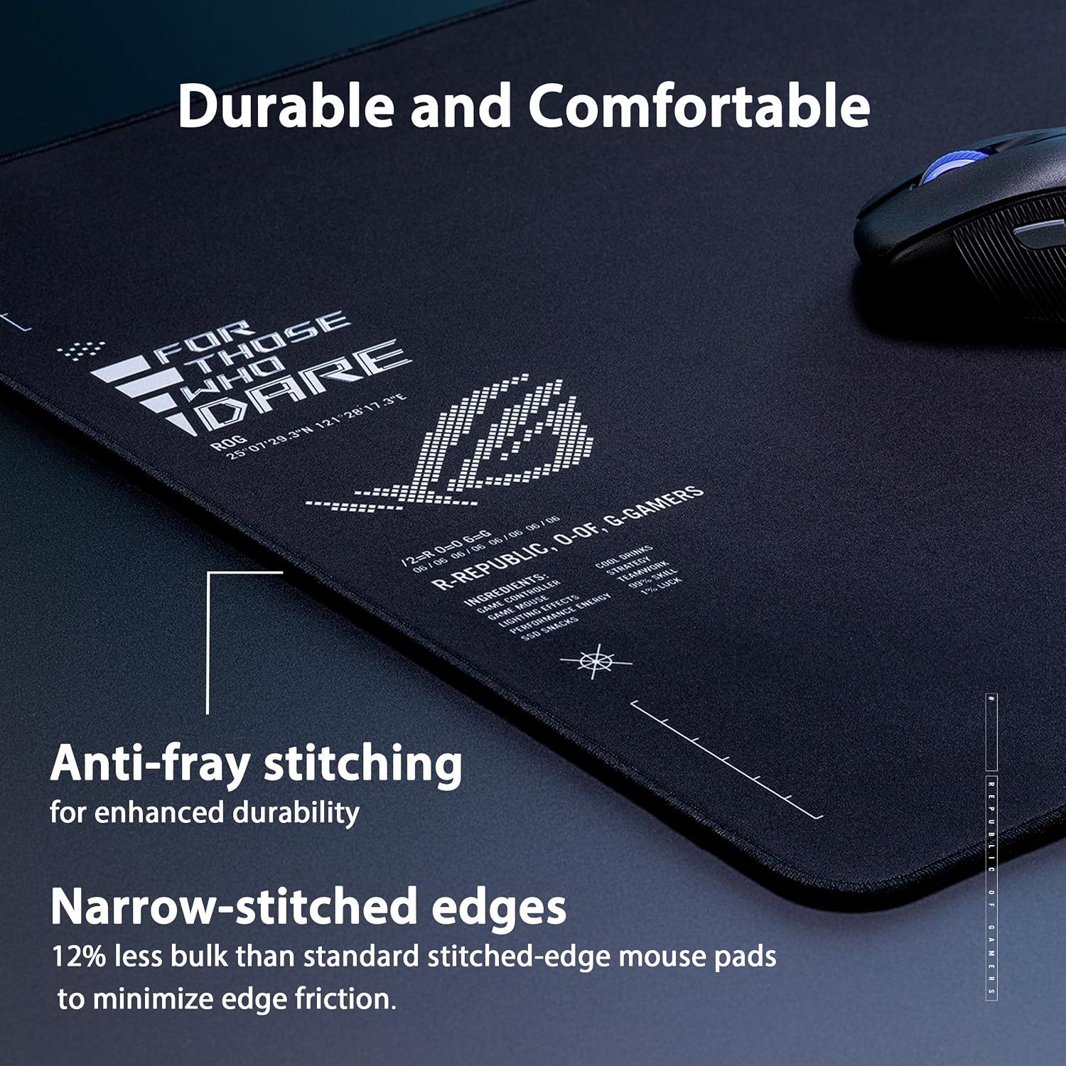 ASUS ROG Sheath II XXL Gaming Mouse Pad, 35.4” x 15.7”- Black