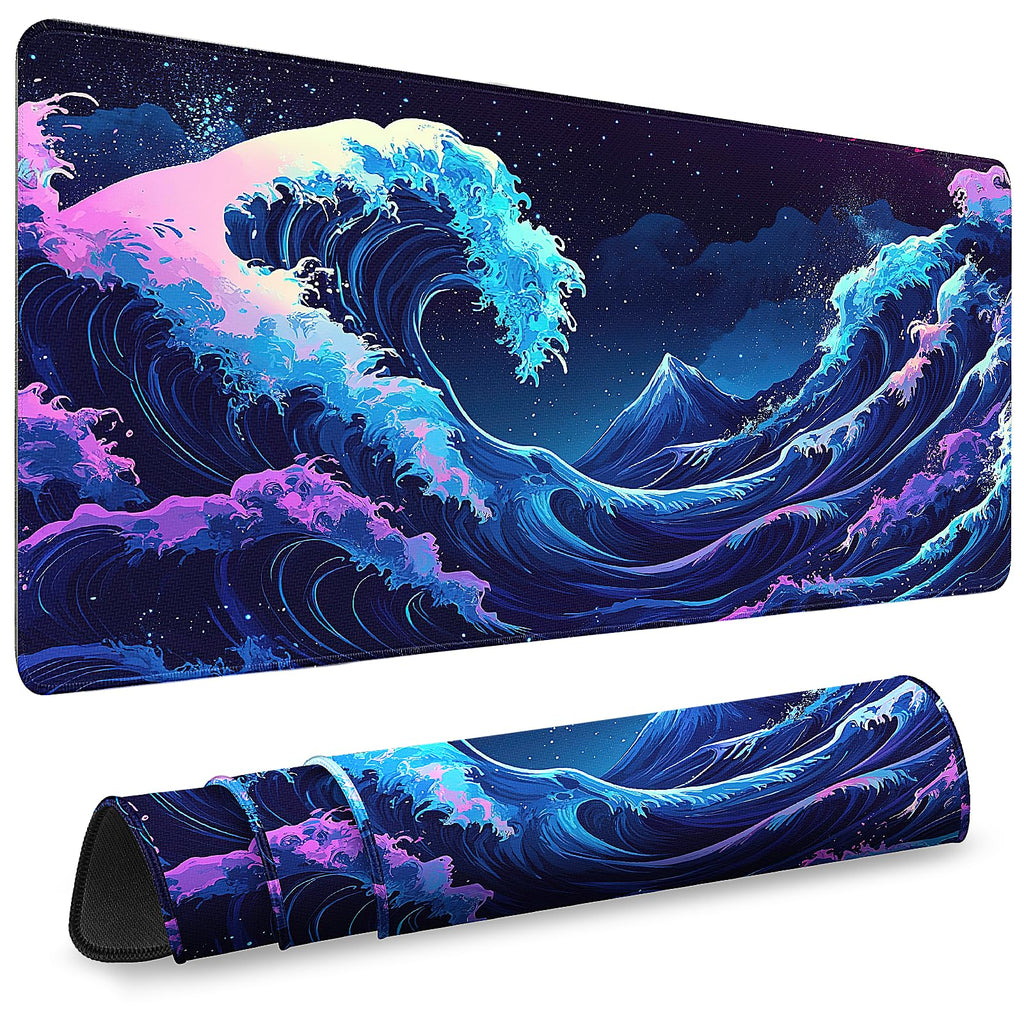 Gaming Mouse Pad, Desk Mat for Keyboard and Mouse, Large Mouse Pad for Desk, Computer Mousepad