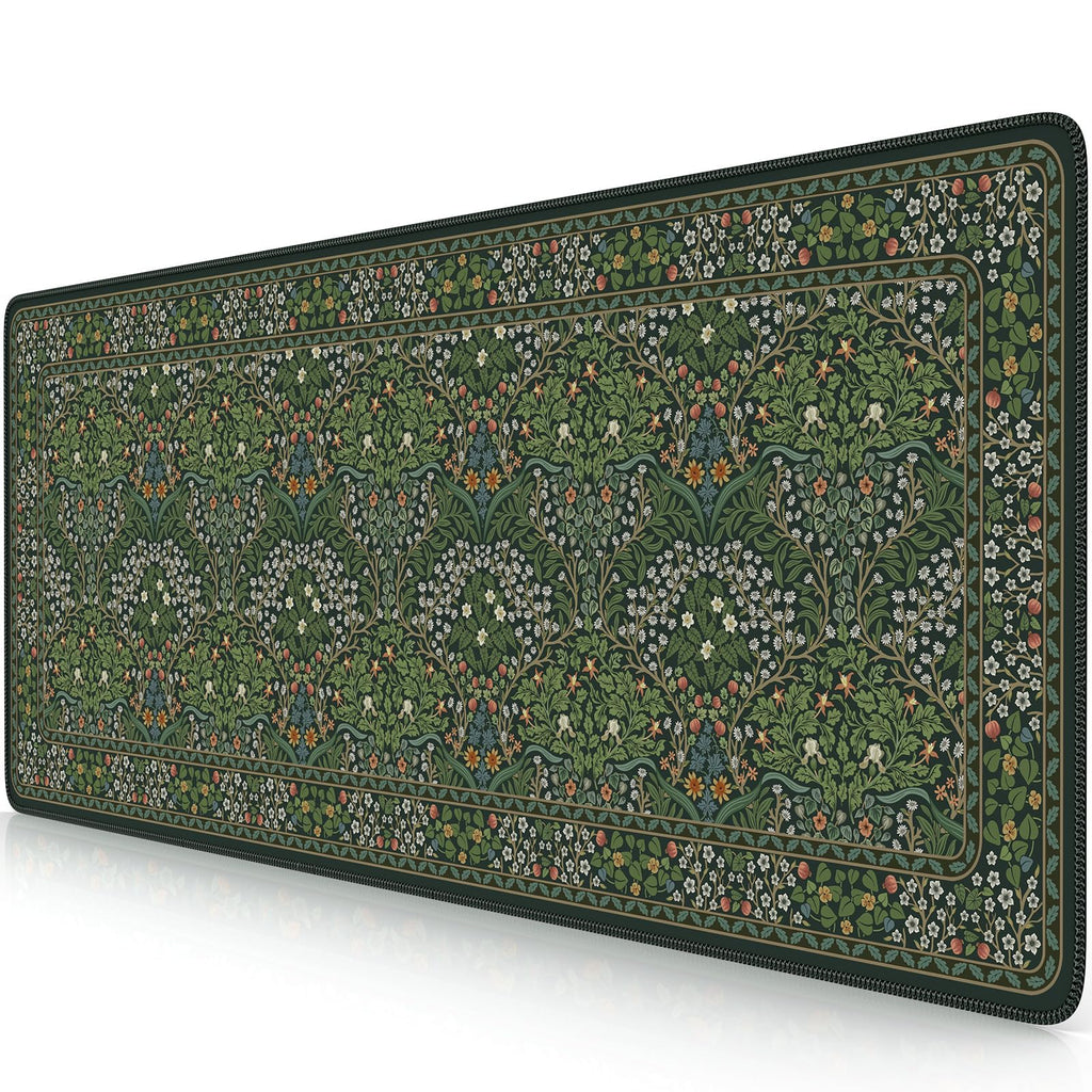 iCasso Desk Mat,Mouse Pad for Office Desk,35.4x15.7in,Pink Floral