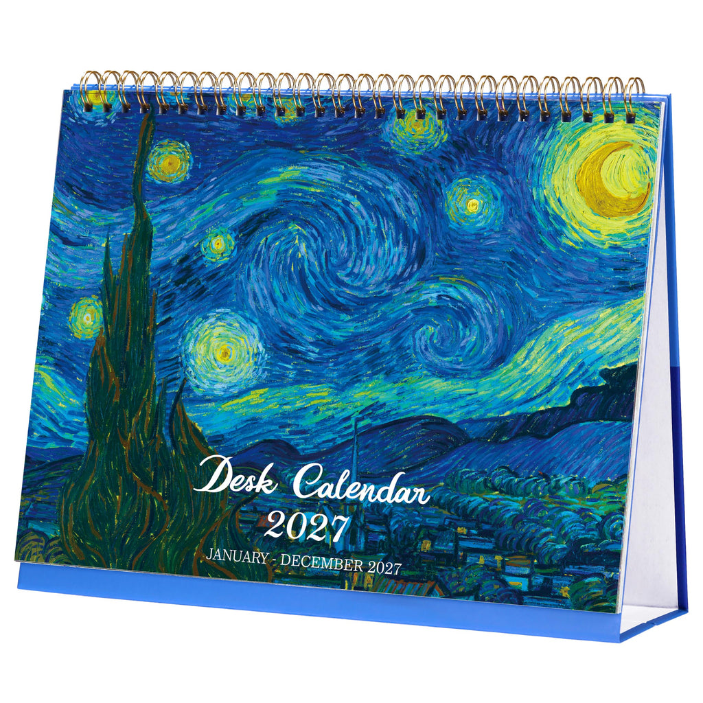2027 Desk Calendar, Flip Desktop Calendar, Jul 2026 - Dec 2027