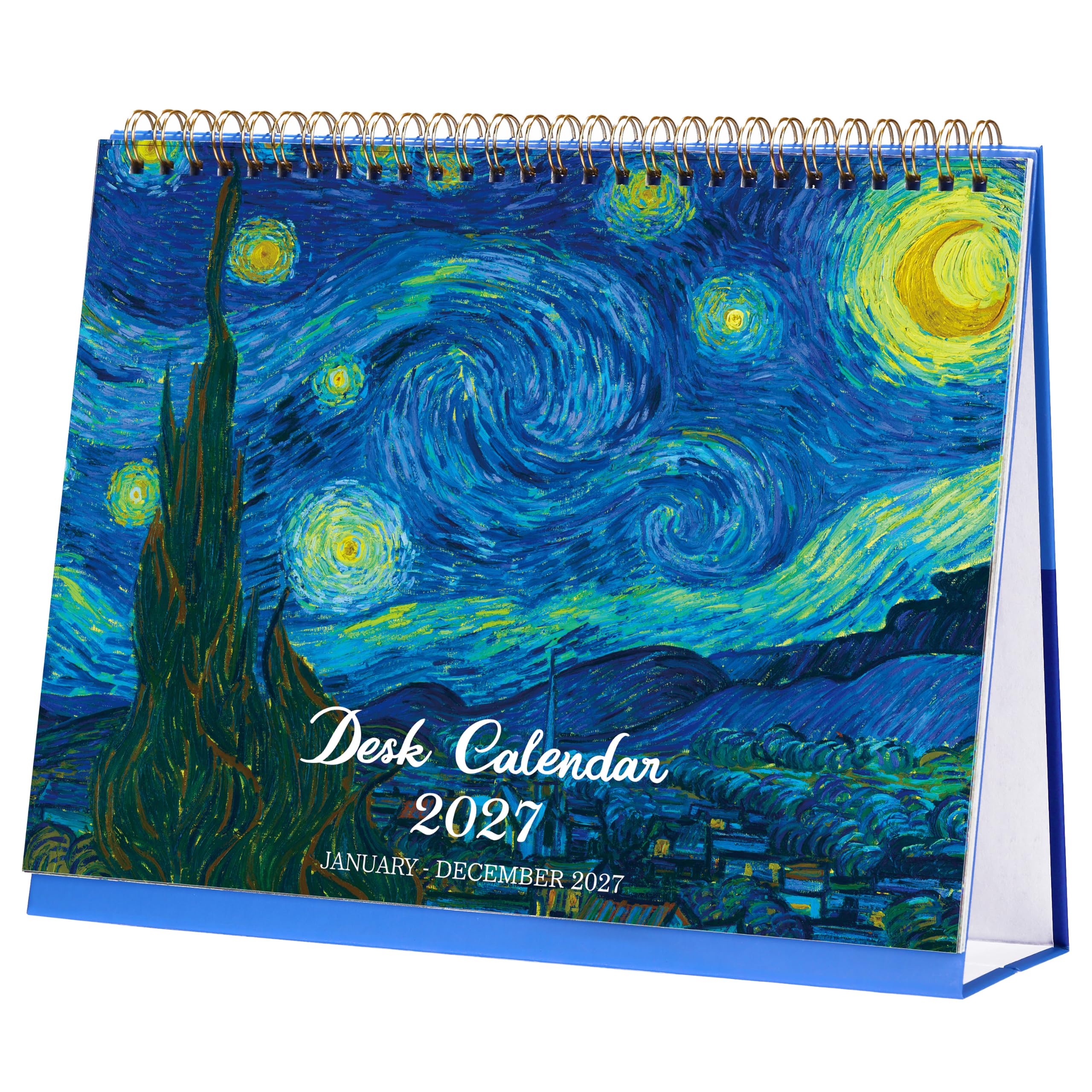 2027 Desk Calendar, Flip Desktop Calendar, Jul 2026 - Dec 2027