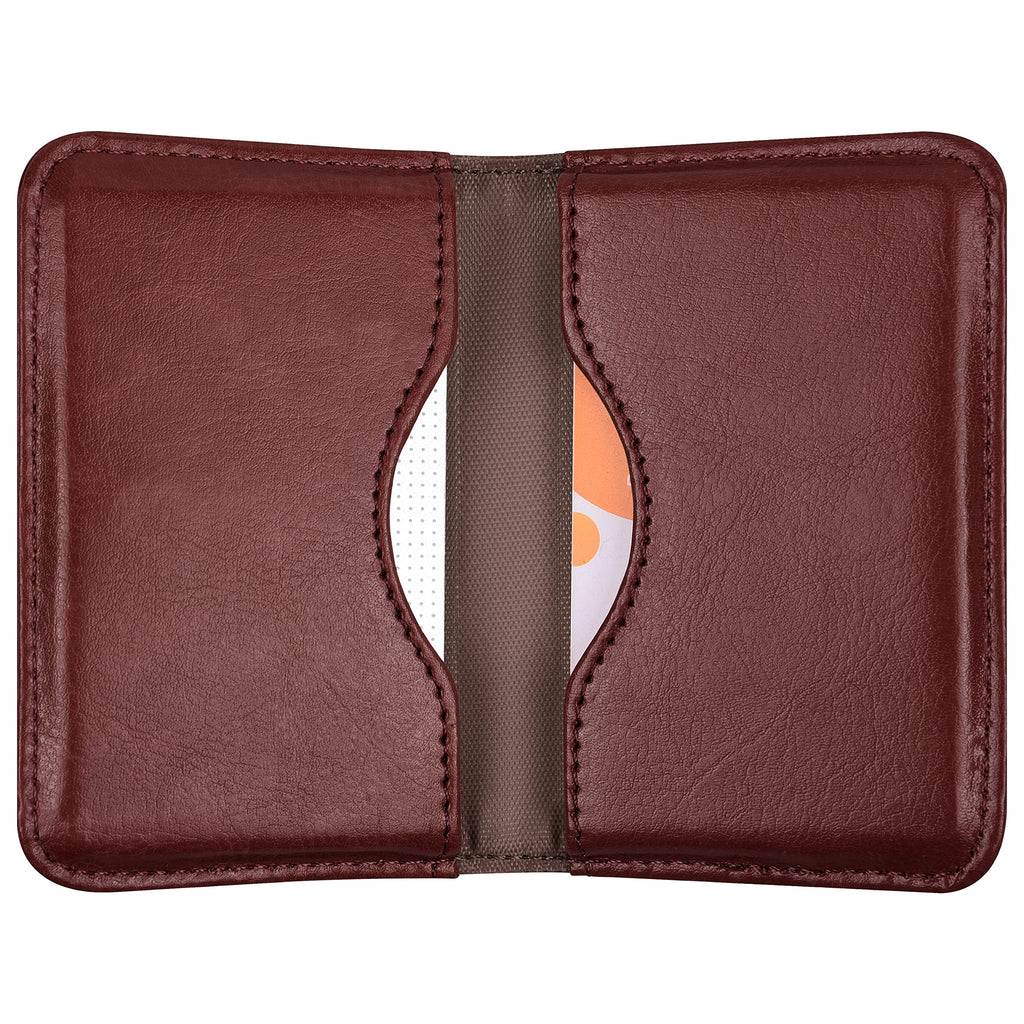 Wisdompro Business Card Holder, 2-Sided Folio Name Card Case