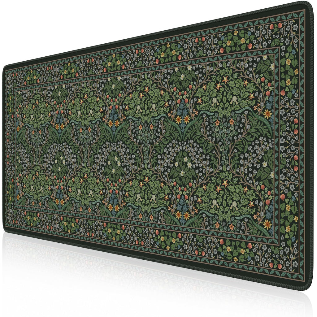 iCasso Desk Mat,Mouse Pad for Office Desk,35.4x15.7in,Pink Floral