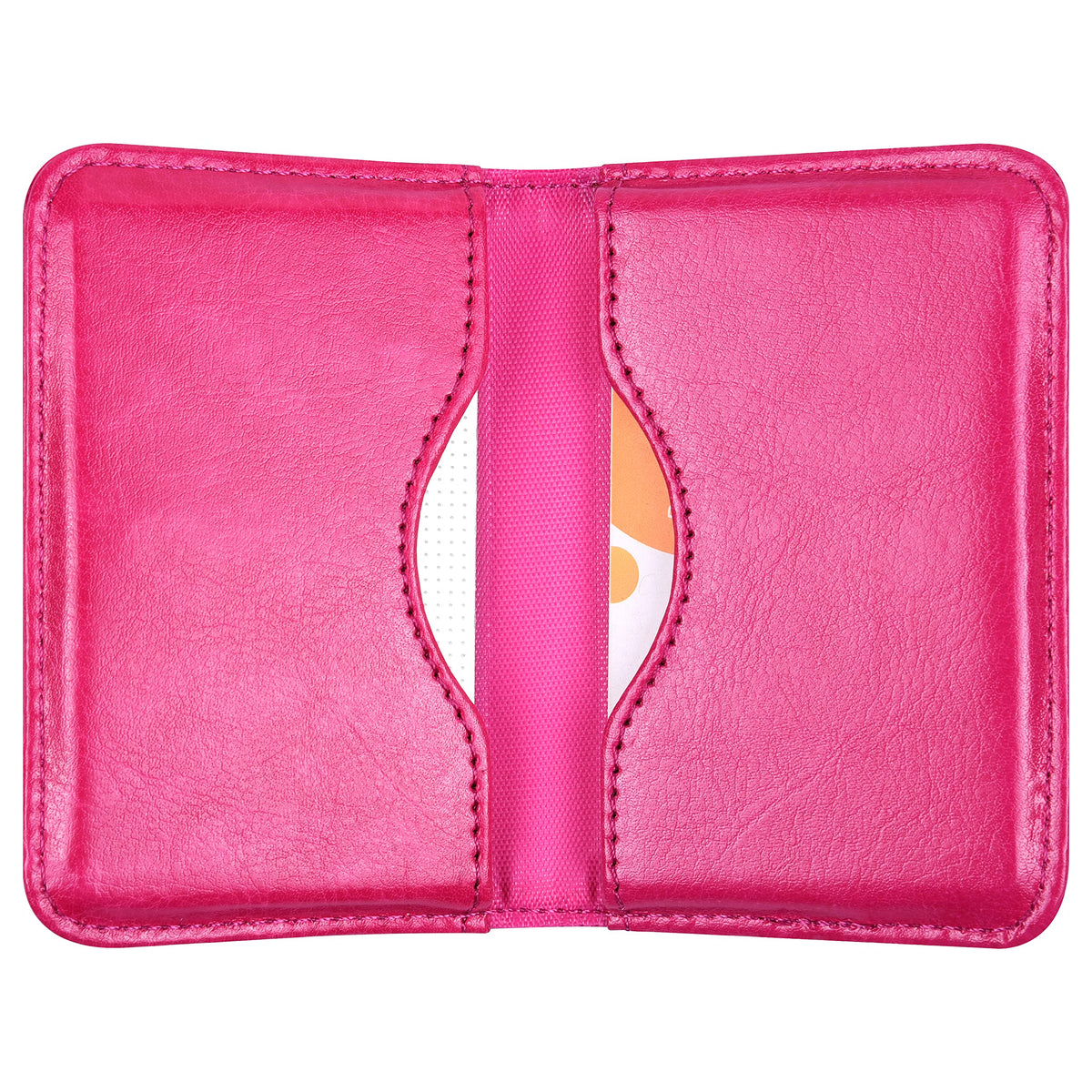 Wisdompro Business Card Holder, 2-Sided Folio Name Card Case