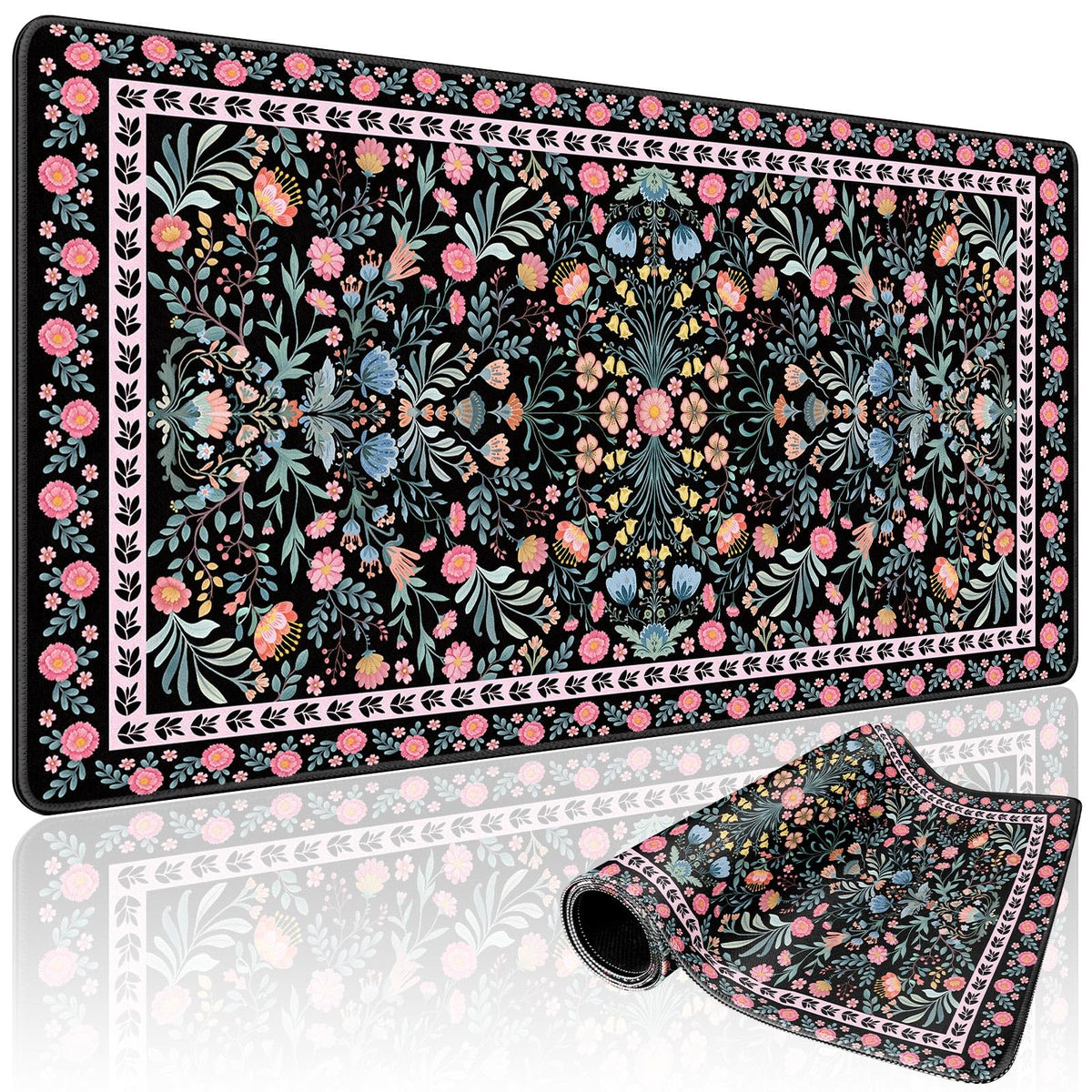 Mystical Gothic Library Large Gaming Mouse Pad Desk Mat 31.5x15.7