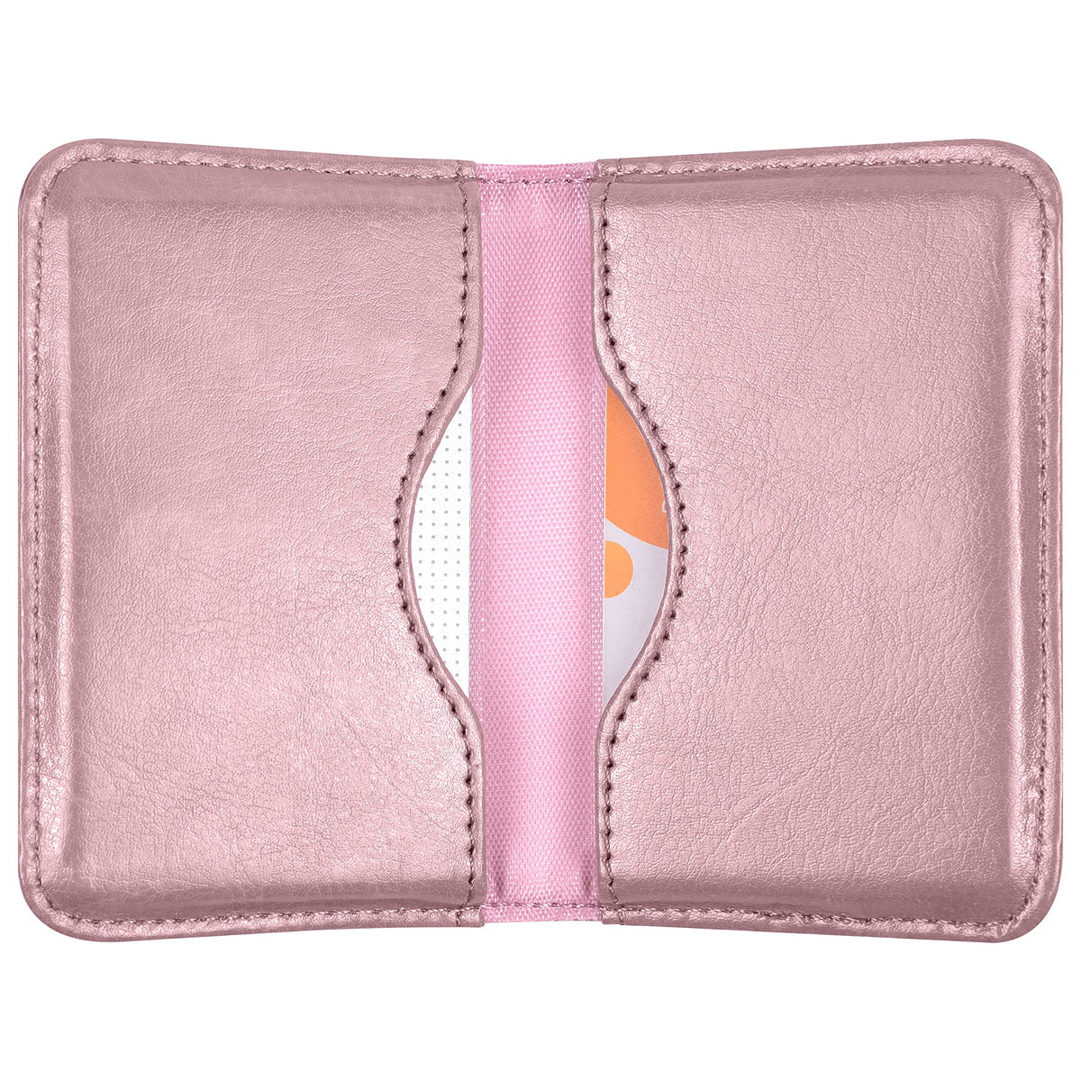 Wisdompro Business Card Holder, 2-Sided Folio Name Card Case
