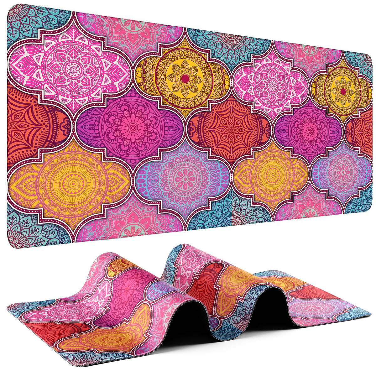 Mouse Pad Gaming - Desk Mat for Keyboard and Mouse - Large Mouse Pads for Desk, Gaming Mousepad with Non-Slip Base, Desks Pad (31.5" X 11.8") for Game, Office and Home