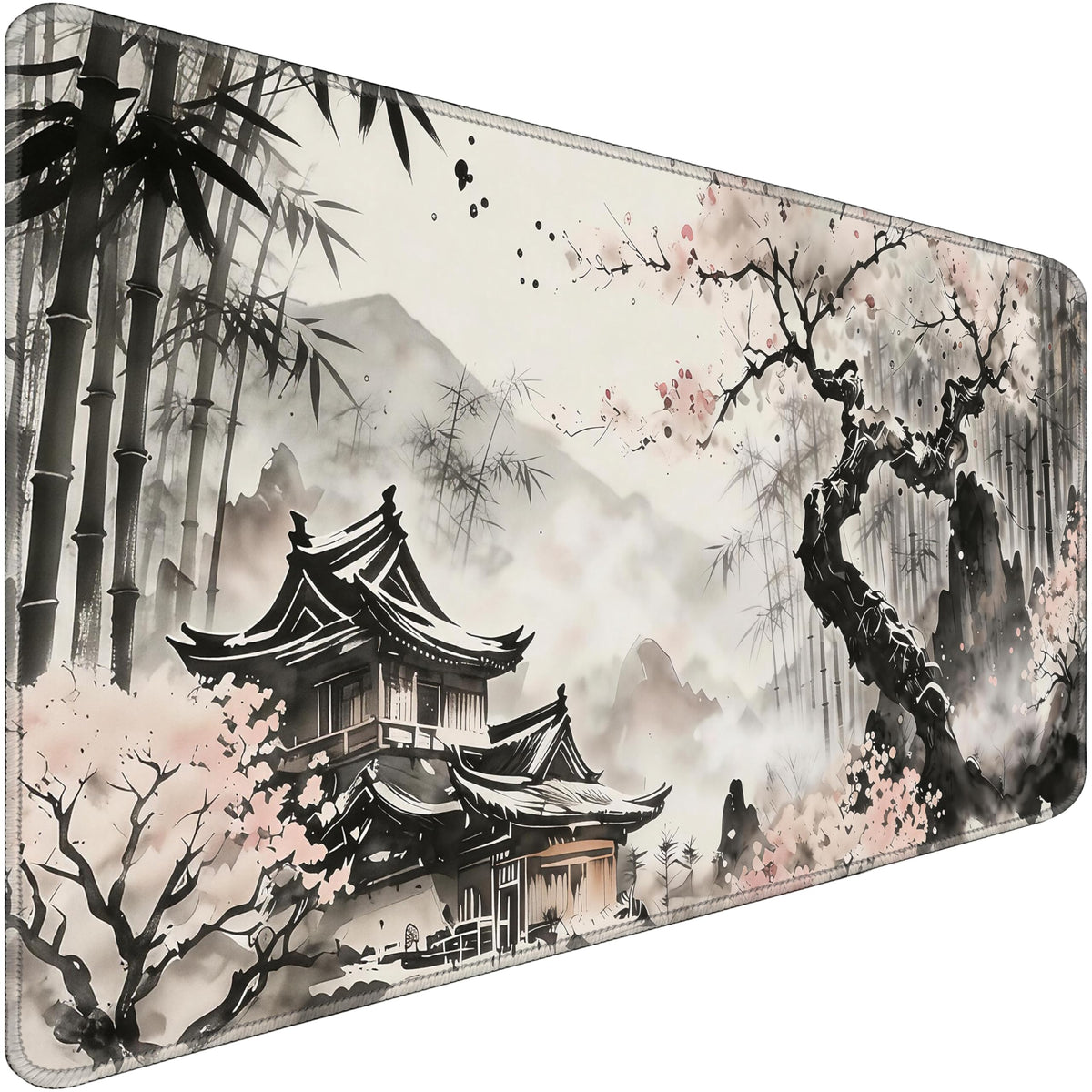 31.5" x 15.7" Waterproof Fabric Desk Pad Large Mouse Pad Office Game, Black