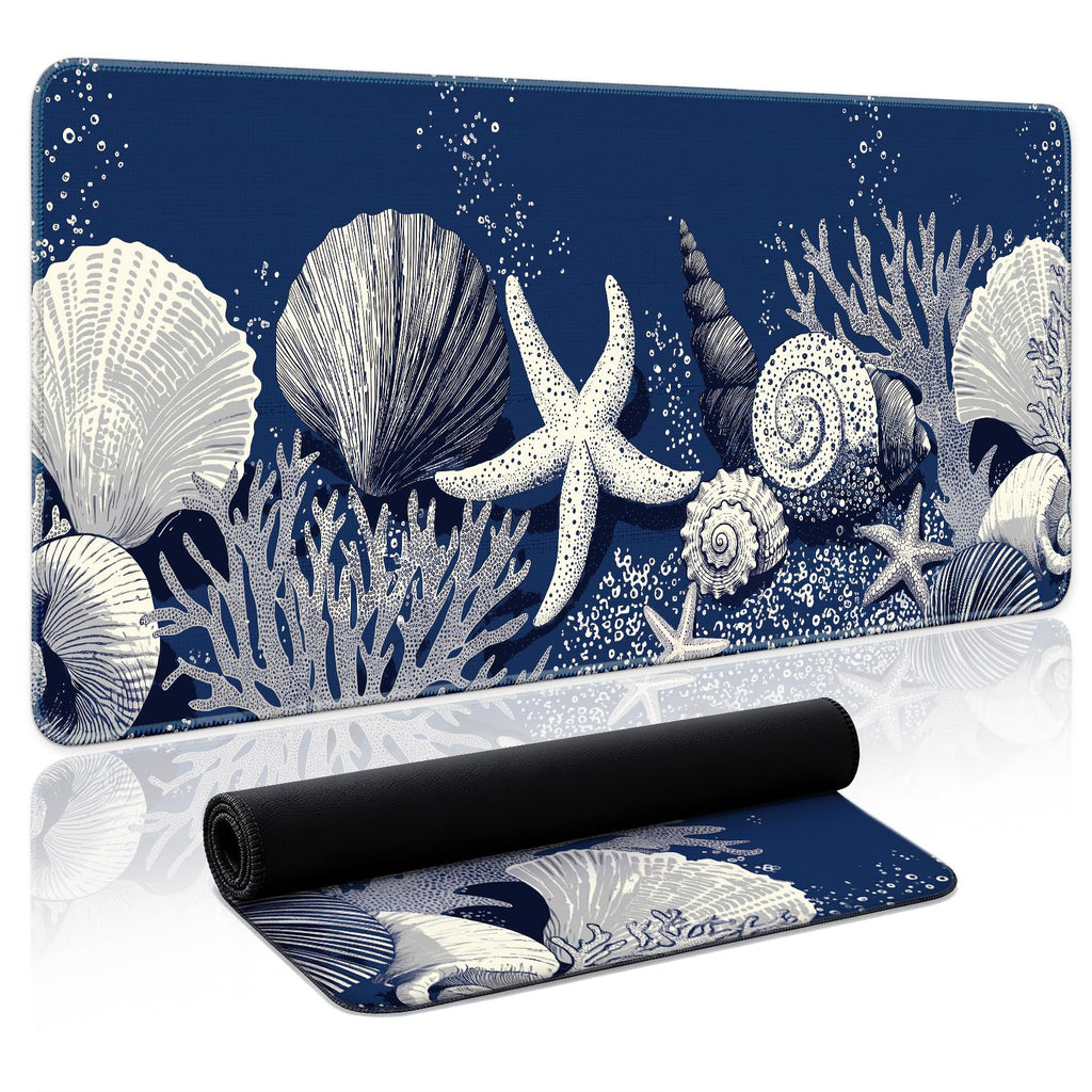 Aesthetic Desk Mat, Cute Enchanted Garden Desk Pad Protector for Work & Decor, 31.5" x 11.8", Pretty Non-Slip Extended Mouse Pad for Office or Home