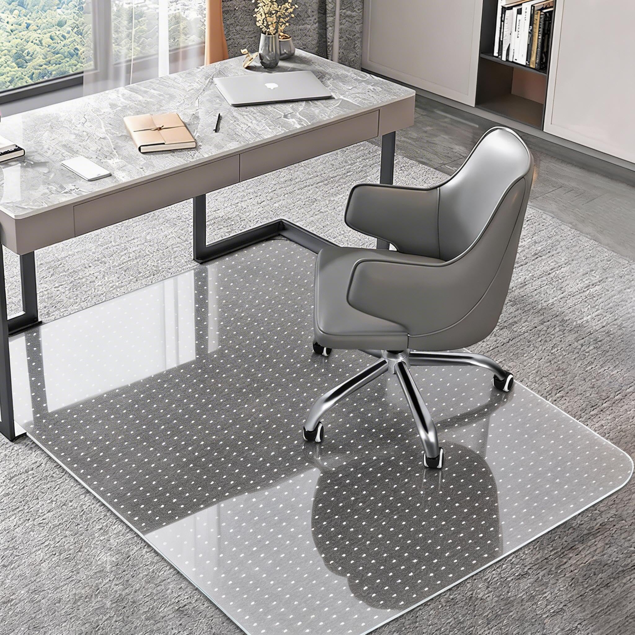 BesWin Office Chair Mat for Carpet, 30" x 48", Clear