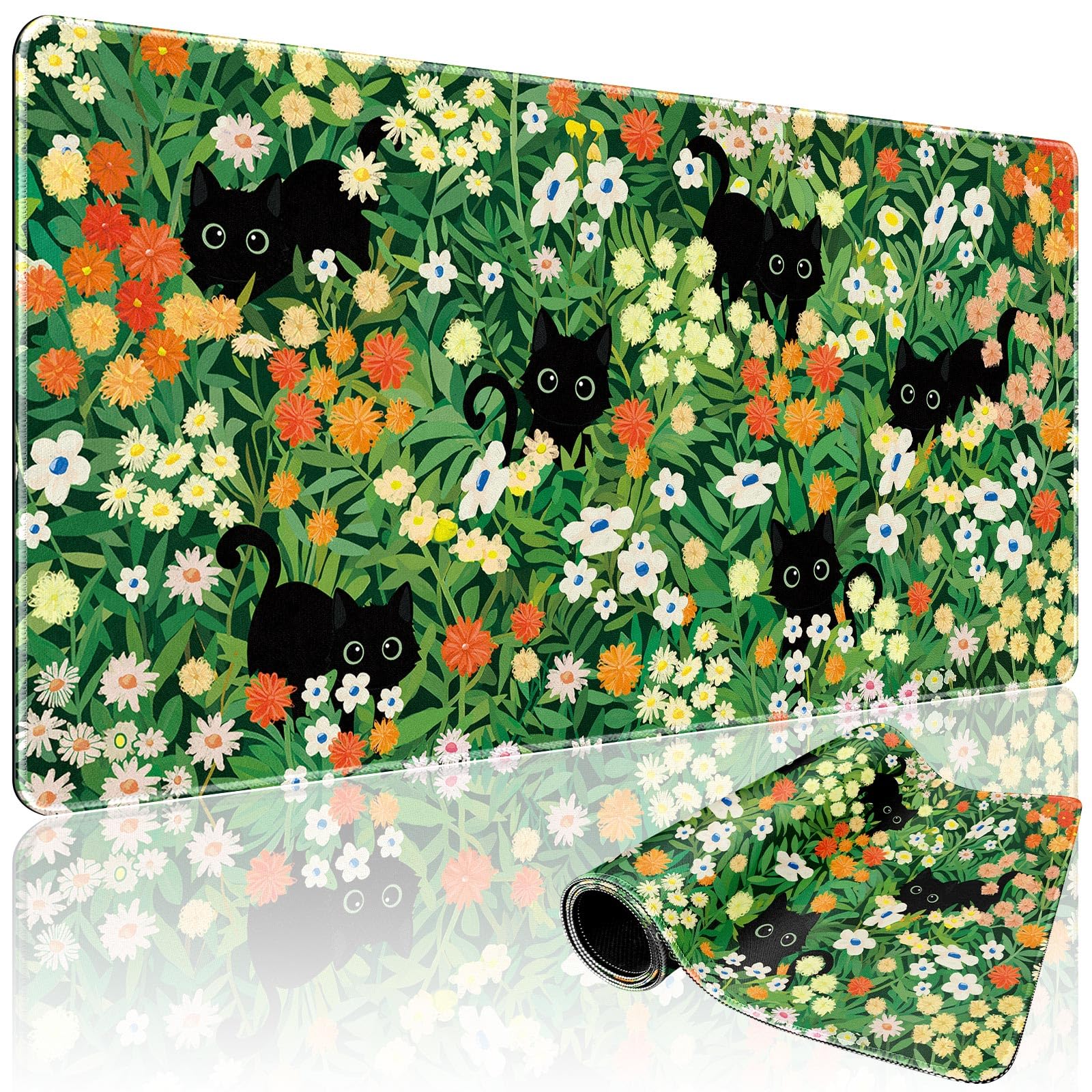 Mystical Gothic Library Large Gaming Mouse Pad Desk Mat 31.5x15.7