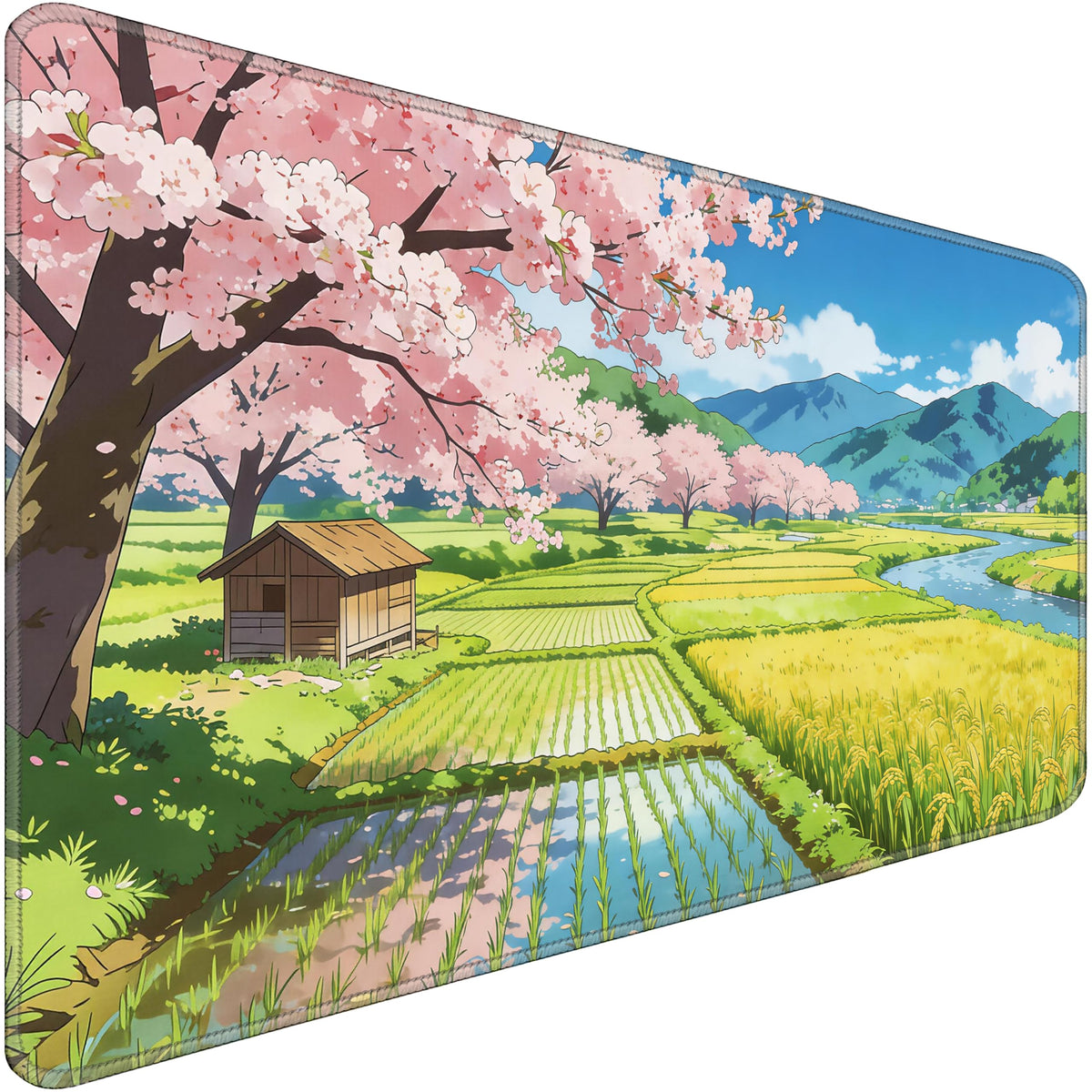 31.5" x 15.7" Waterproof Fabric Desk Pad Large Mouse Pad Office Game, Black