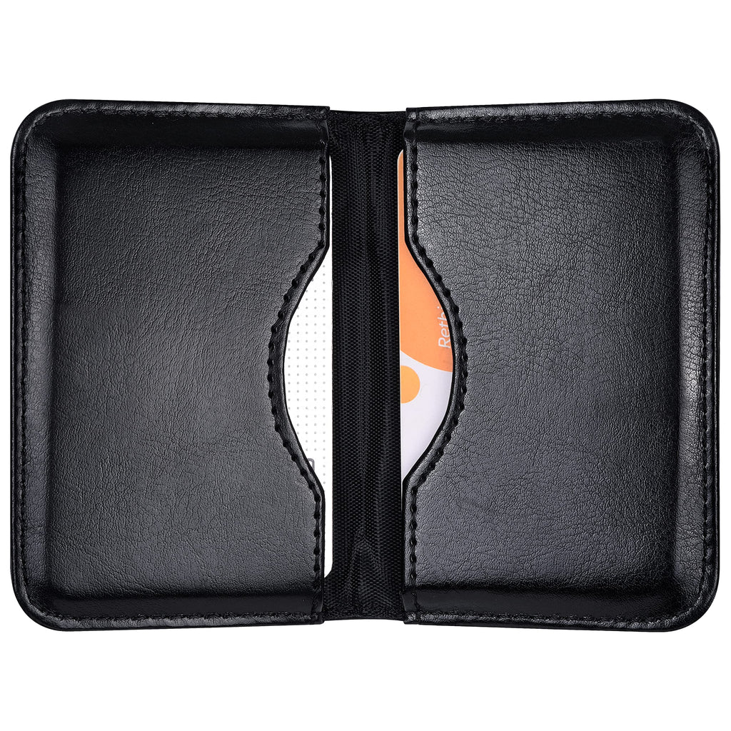 Wisdompro Business Card Holder, 2-Sided Folio Name Card Case