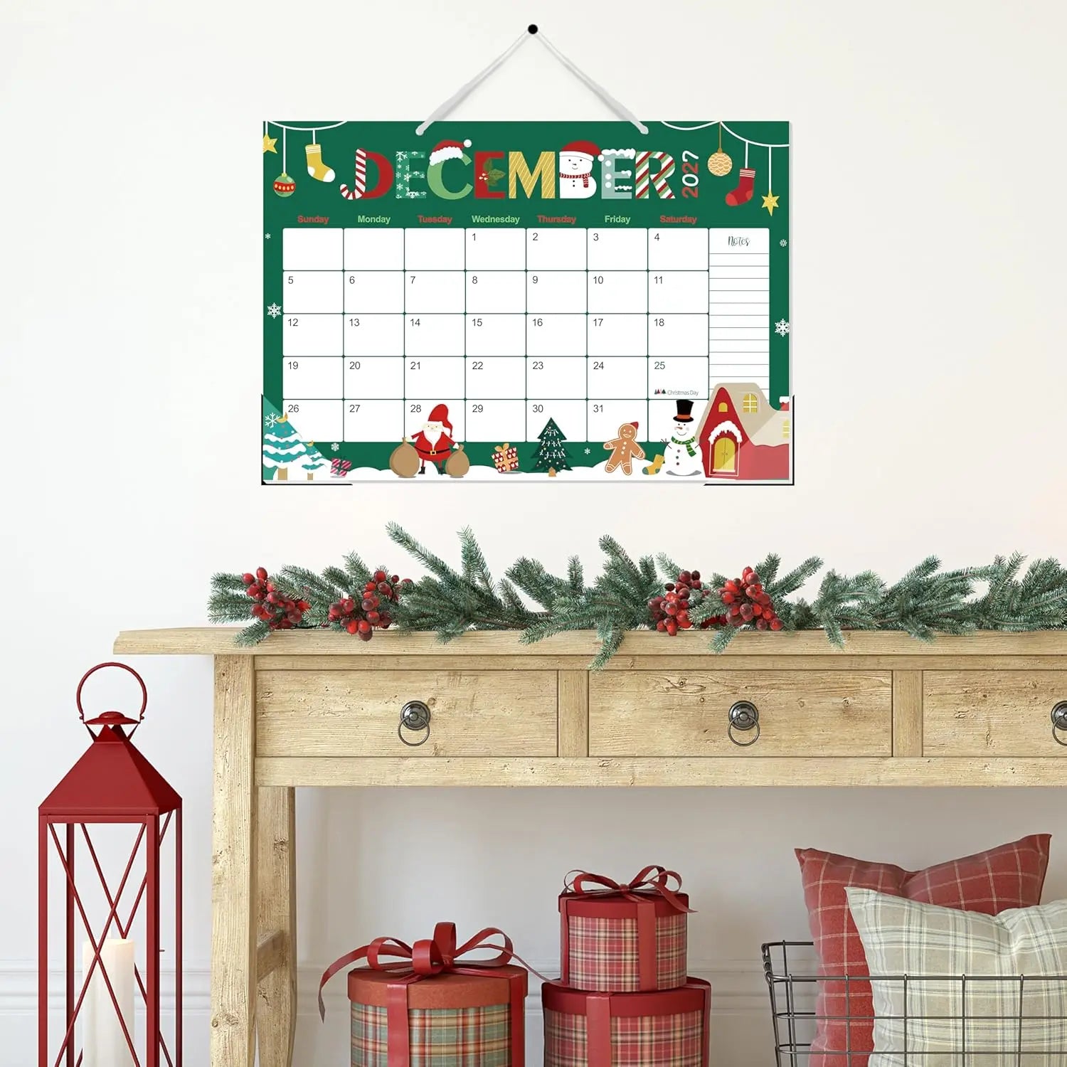 Desk Calendar 2026-2027, 19-Month School Year Calendar, 2026 Jun. - 2027 Dec, 17"x11.5" Large Monthly Desk Planner with Corner Protectors, Ample Blocks ＆ Notes for Home Office