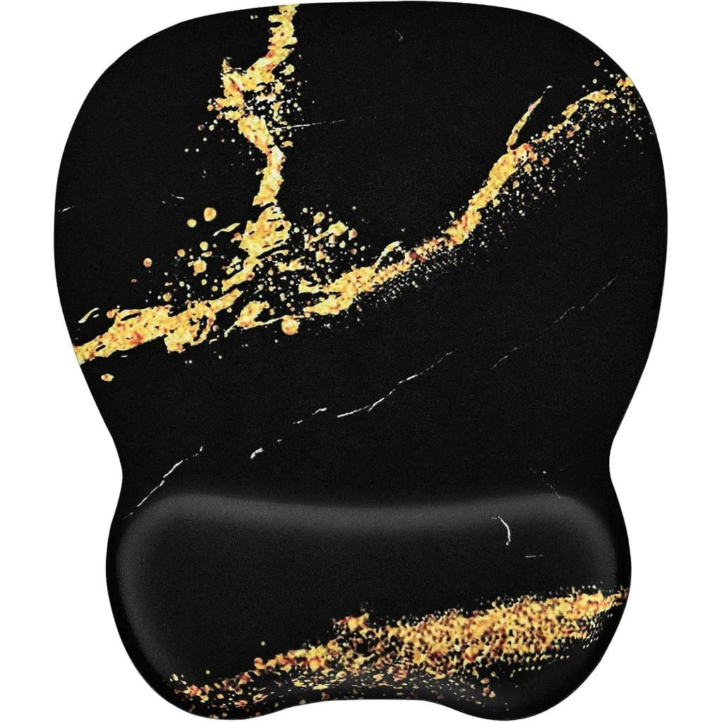 Ergonomic Mouse Pad with Memory Foam Wrist Rest for Wrist Relief, Durable Double-Layer Wear-Resistant Design, Non-Slip Base Gaming Mousepad, 9.64x8.26in Office Accessories for Home & Office
