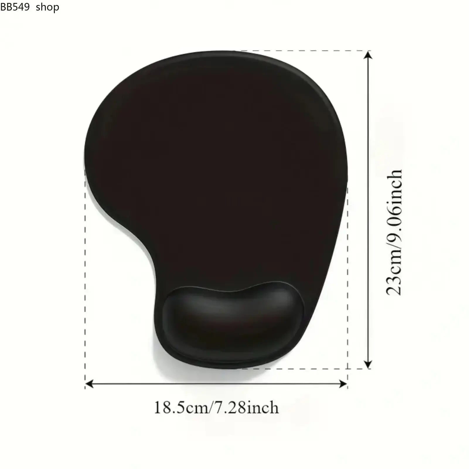 Ergonomic wrist rest mouse pad, with gel silicone wrist rest, ultra-soft and comfortable support, non-slip rubber base, suitable for office, gaming, laptops and desktops, Gaming accessory