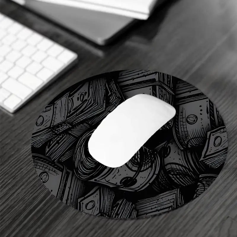 Money Pattern Desk Mat, Large Gaming Mouse Pad, Aesthetic Desktop Protection Pad, Non-Slip Home Office Work Mat, Suitable for Laptop & Desktop Computer Games, Desktop Accessory, Office Desk Accessories, Mouse Pads for Desk